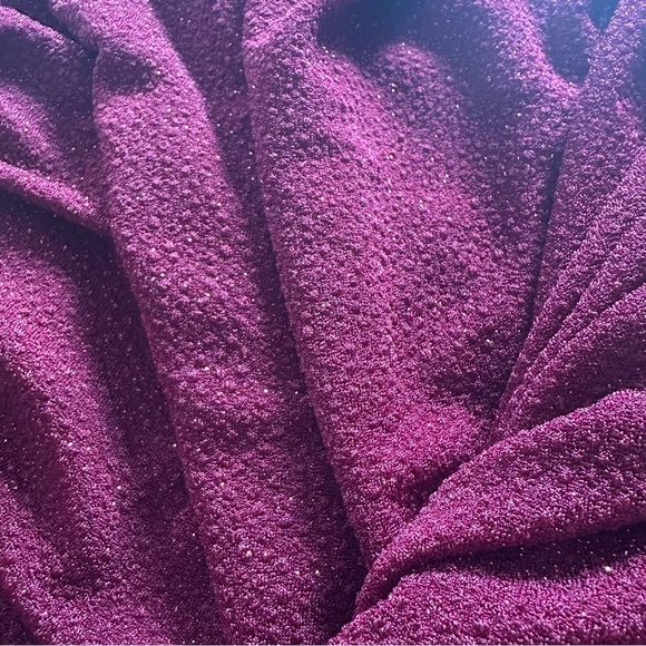 Windsor ruched body con dress midi burgundy wine medium Strappy corset back - Picture 3 of 7